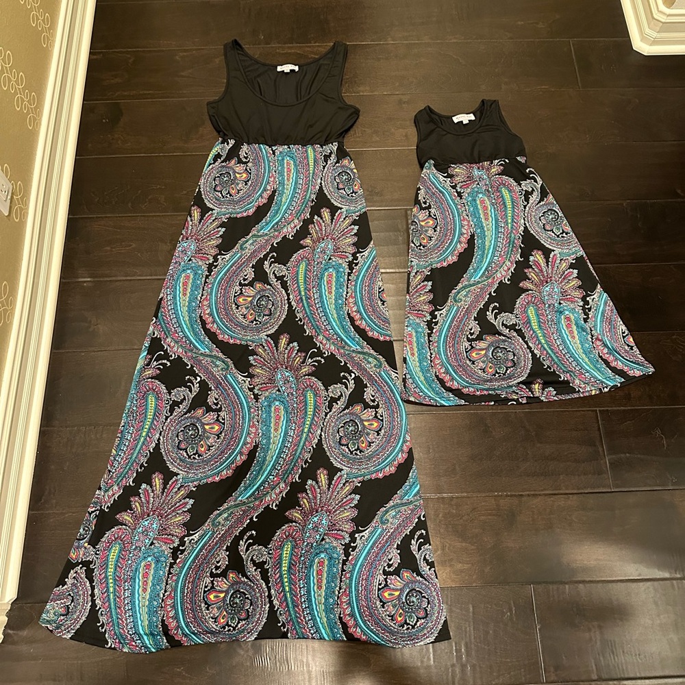 Matching Mommy & Me maxi dresses. Women’s small and girls size 4
